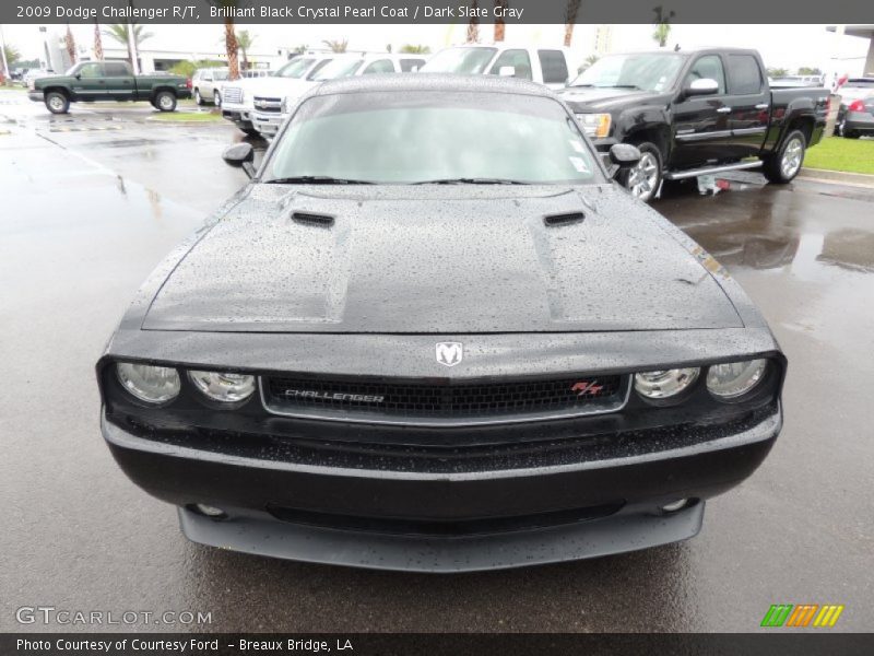 Brilliant Black Crystal Pearl Coat / Dark Slate Gray 2009 Dodge Challenger R/T