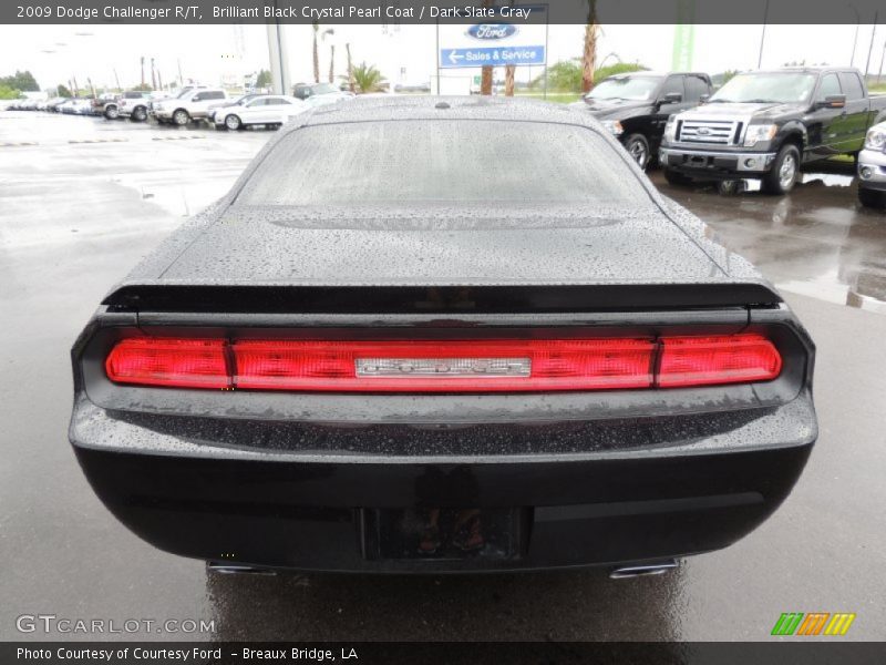 Brilliant Black Crystal Pearl Coat / Dark Slate Gray 2009 Dodge Challenger R/T