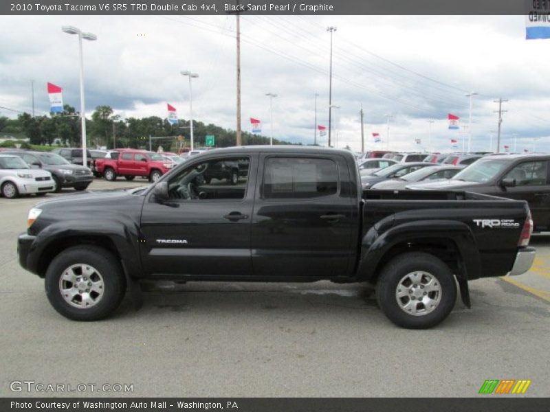Black Sand Pearl / Graphite 2010 Toyota Tacoma V6 SR5 TRD Double Cab 4x4