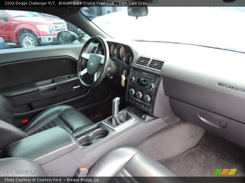 Brilliant Black Crystal Pearl Coat / Dark Slate Gray 2009 Dodge Challenger R/T