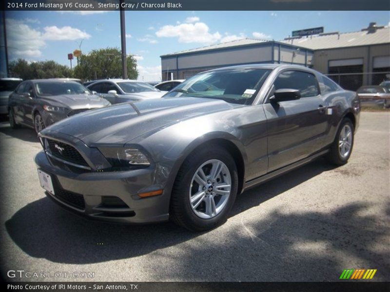Sterling Gray / Charcoal Black 2014 Ford Mustang V6 Coupe