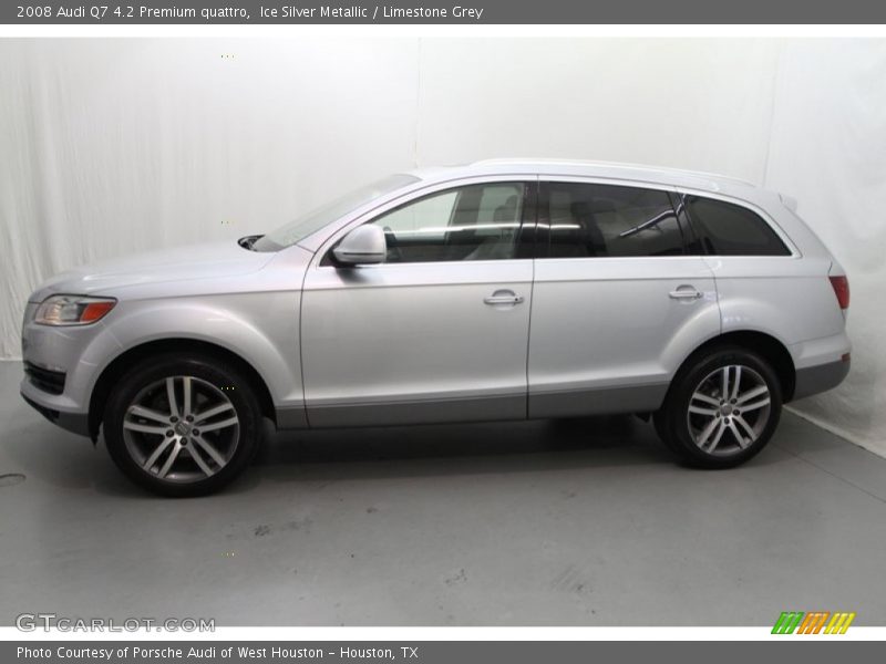 Ice Silver Metallic / Limestone Grey 2008 Audi Q7 4.2 Premium quattro