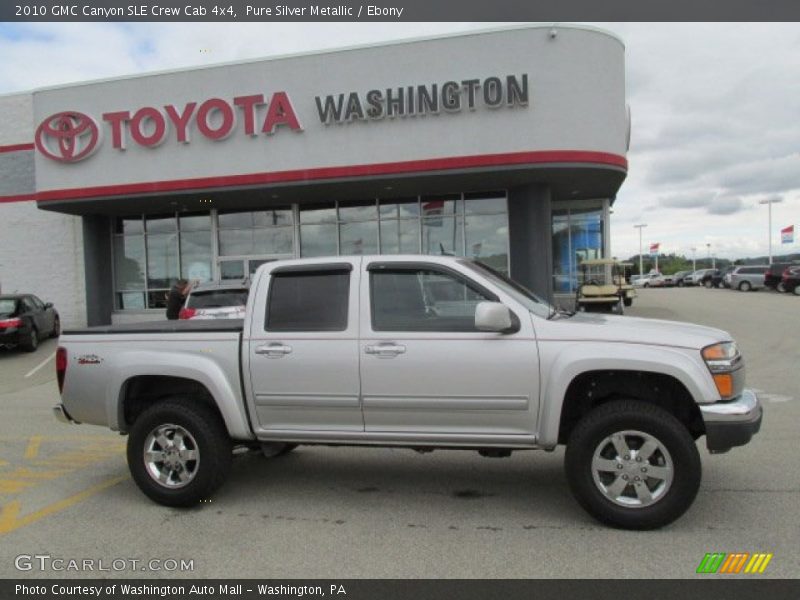 Pure Silver Metallic / Ebony 2010 GMC Canyon SLE Crew Cab 4x4