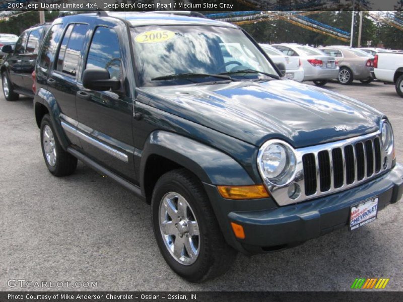 Deep Beryl Green Pearl / Medium Slate Gray 2005 Jeep Liberty Limited 4x4