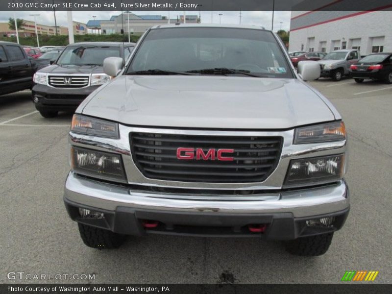 Pure Silver Metallic / Ebony 2010 GMC Canyon SLE Crew Cab 4x4