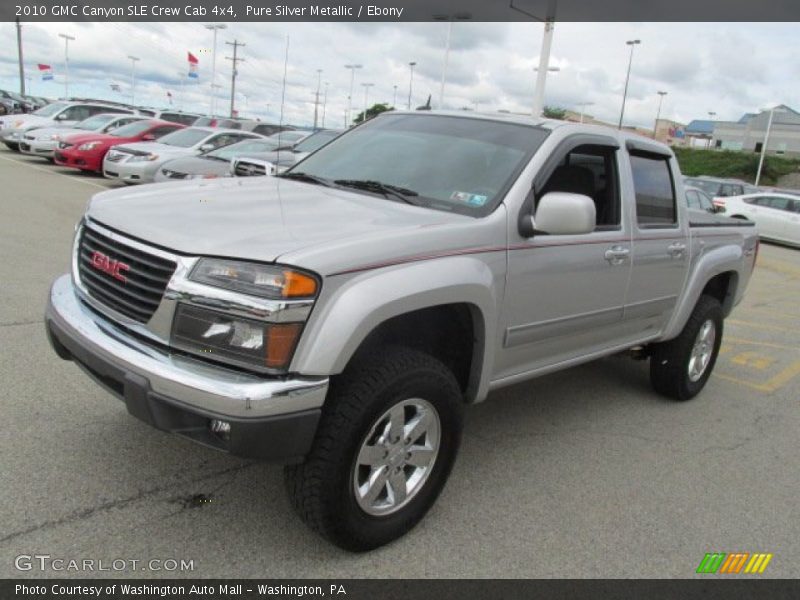 Pure Silver Metallic / Ebony 2010 GMC Canyon SLE Crew Cab 4x4