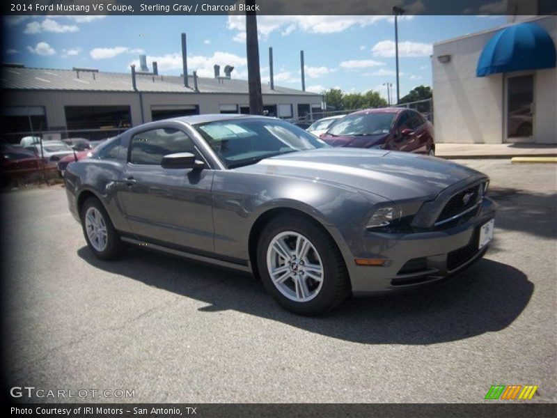 Sterling Gray / Charcoal Black 2014 Ford Mustang V6 Coupe
