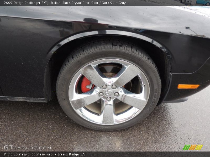 Brilliant Black Crystal Pearl Coat / Dark Slate Gray 2009 Dodge Challenger R/T