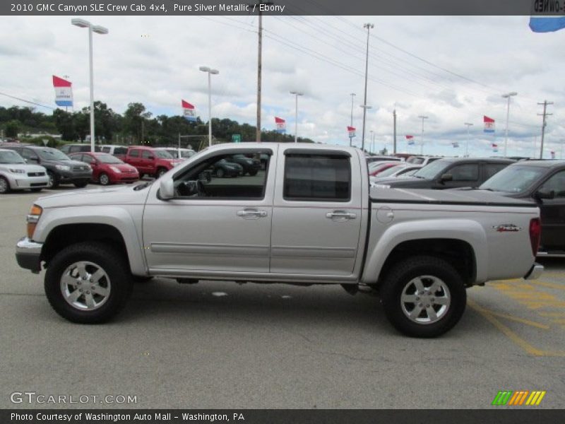 Pure Silver Metallic / Ebony 2010 GMC Canyon SLE Crew Cab 4x4