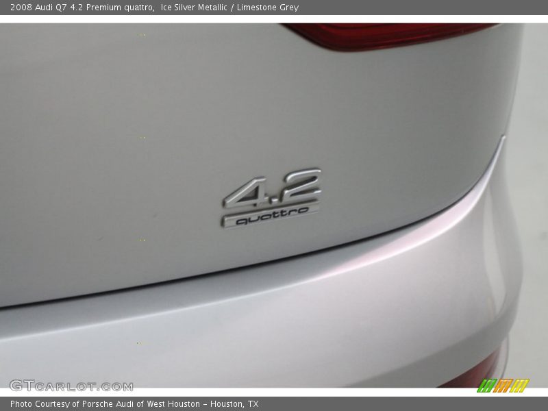 Ice Silver Metallic / Limestone Grey 2008 Audi Q7 4.2 Premium quattro