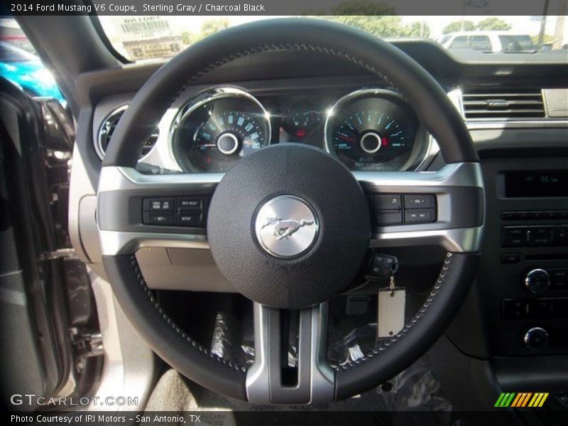 Sterling Gray / Charcoal Black 2014 Ford Mustang V6 Coupe