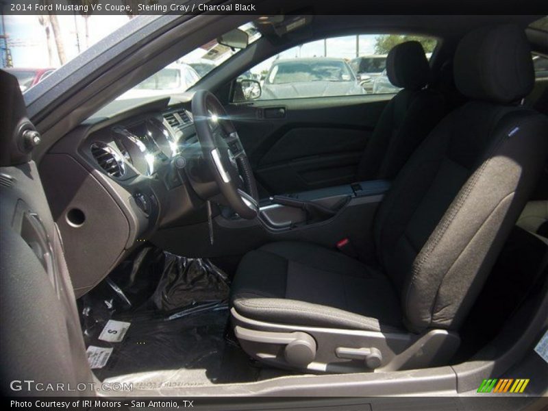 Sterling Gray / Charcoal Black 2014 Ford Mustang V6 Coupe