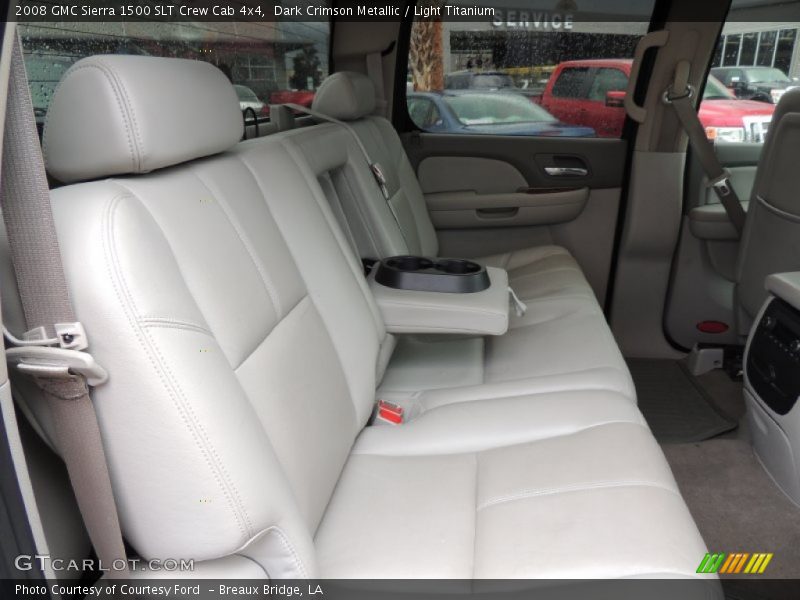 Dark Crimson Metallic / Light Titanium 2008 GMC Sierra 1500 SLT Crew Cab 4x4