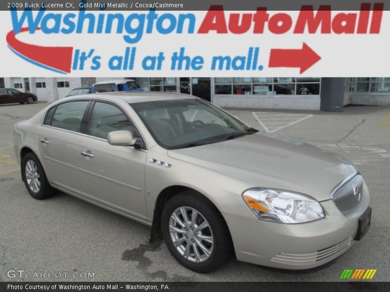 Gold Mist Metallic / Cocoa/Cashmere 2009 Buick Lucerne CX