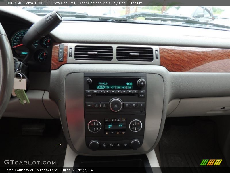 Dark Crimson Metallic / Light Titanium 2008 GMC Sierra 1500 SLT Crew Cab 4x4