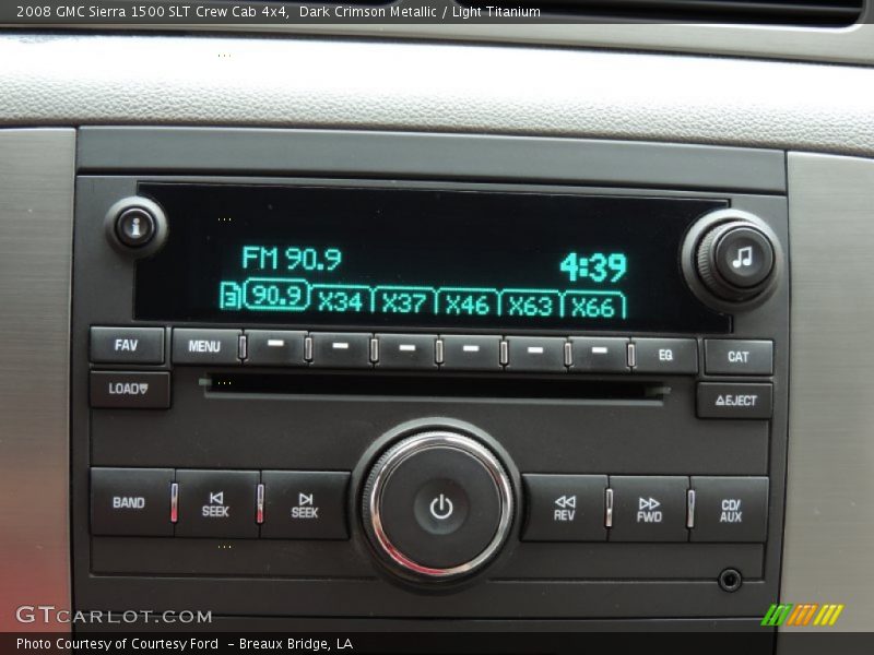 Dark Crimson Metallic / Light Titanium 2008 GMC Sierra 1500 SLT Crew Cab 4x4