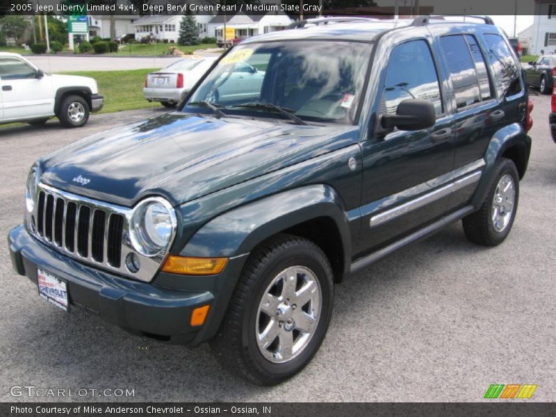 Deep Beryl Green Pearl / Medium Slate Gray 2005 Jeep Liberty Limited 4x4