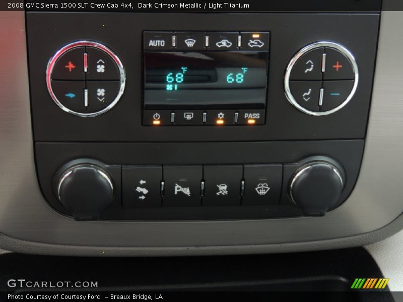 Dark Crimson Metallic / Light Titanium 2008 GMC Sierra 1500 SLT Crew Cab 4x4
