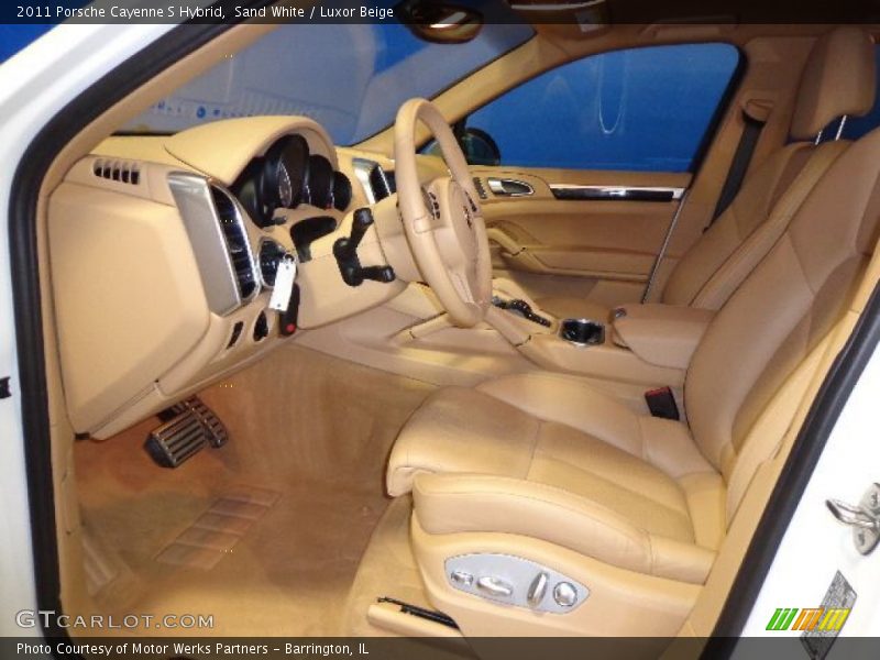 Sand White / Luxor Beige 2011 Porsche Cayenne S Hybrid