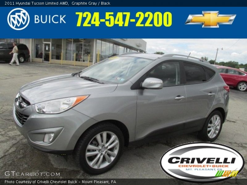 Graphite Gray / Black 2011 Hyundai Tucson Limited AWD
