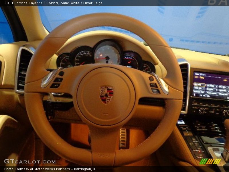 Sand White / Luxor Beige 2011 Porsche Cayenne S Hybrid