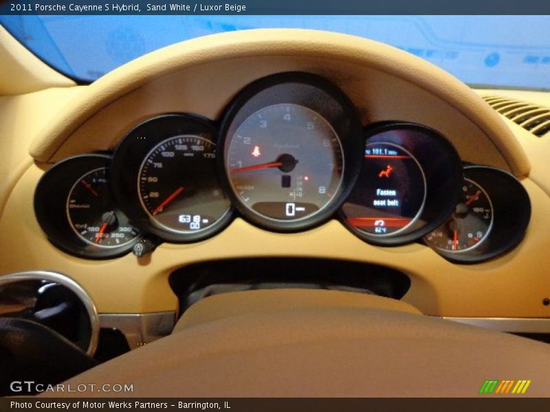 Sand White / Luxor Beige 2011 Porsche Cayenne S Hybrid