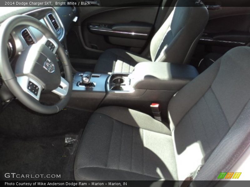 Bright White / Black 2014 Dodge Charger SXT