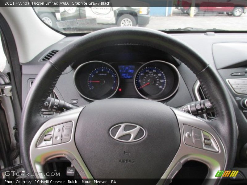 Graphite Gray / Black 2011 Hyundai Tucson Limited AWD