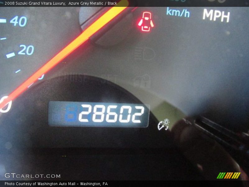 Azure Grey Metallic / Black 2008 Suzuki Grand Vitara Luxury