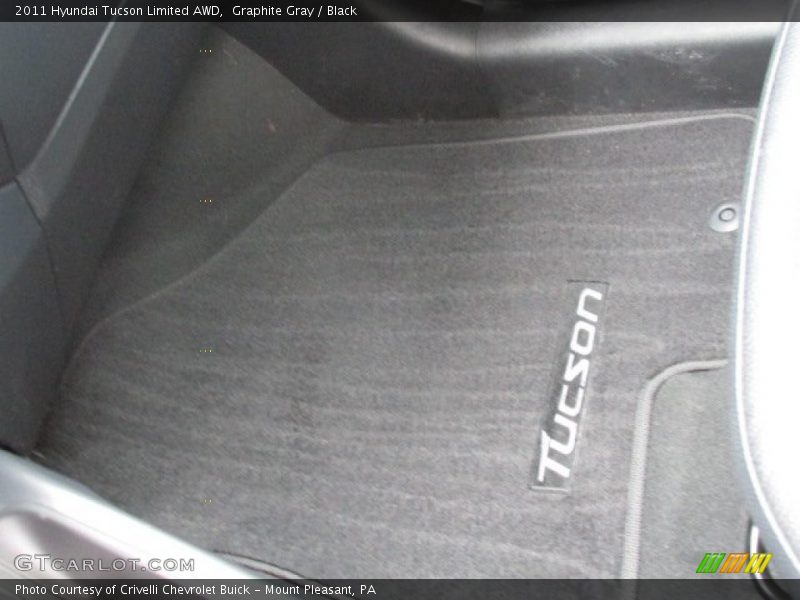 Graphite Gray / Black 2011 Hyundai Tucson Limited AWD