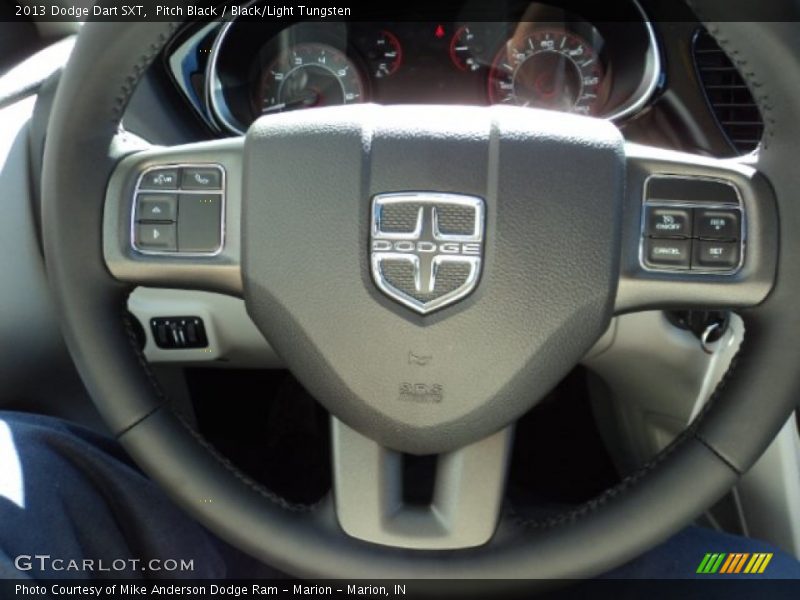 Pitch Black / Black/Light Tungsten 2013 Dodge Dart SXT