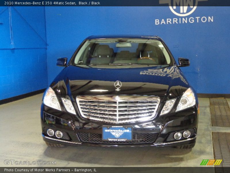 Black / Black 2010 Mercedes-Benz E 350 4Matic Sedan