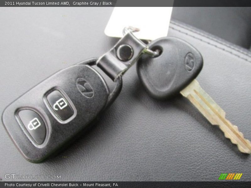Graphite Gray / Black 2011 Hyundai Tucson Limited AWD