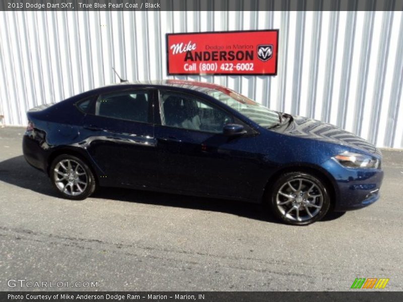 True Blue Pearl Coat / Black 2013 Dodge Dart SXT