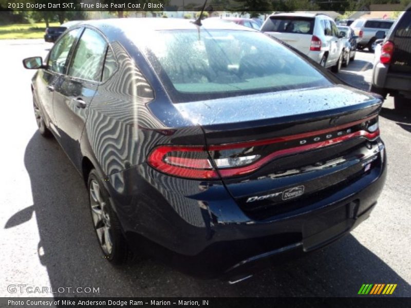 True Blue Pearl Coat / Black 2013 Dodge Dart SXT