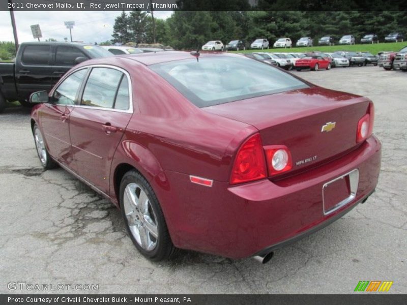 Red Jewel Tintcoat / Titanium 2011 Chevrolet Malibu LT