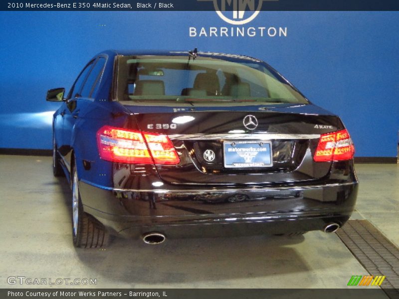 Black / Black 2010 Mercedes-Benz E 350 4Matic Sedan