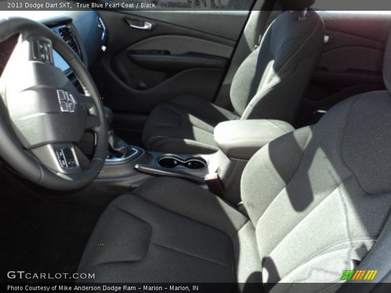 True Blue Pearl Coat / Black 2013 Dodge Dart SXT
