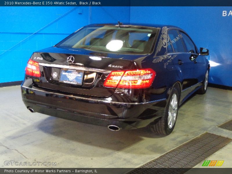 Black / Black 2010 Mercedes-Benz E 350 4Matic Sedan