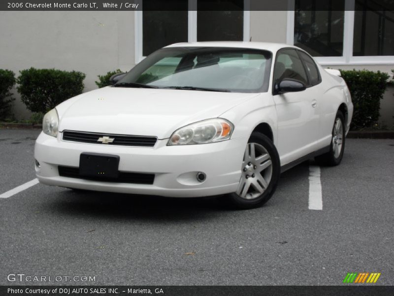 White / Gray 2006 Chevrolet Monte Carlo LT