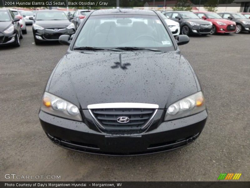 Black Obsidian / Gray 2004 Hyundai Elantra GLS Sedan