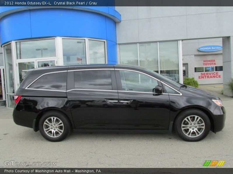 Crystal Black Pearl / Gray 2012 Honda Odyssey EX-L