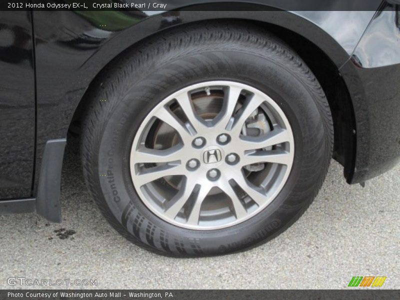 Crystal Black Pearl / Gray 2012 Honda Odyssey EX-L