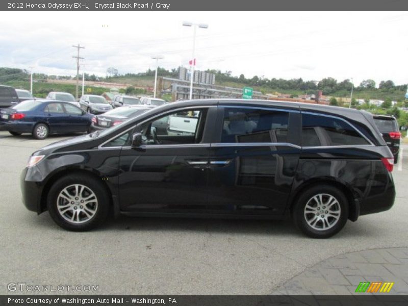 Crystal Black Pearl / Gray 2012 Honda Odyssey EX-L