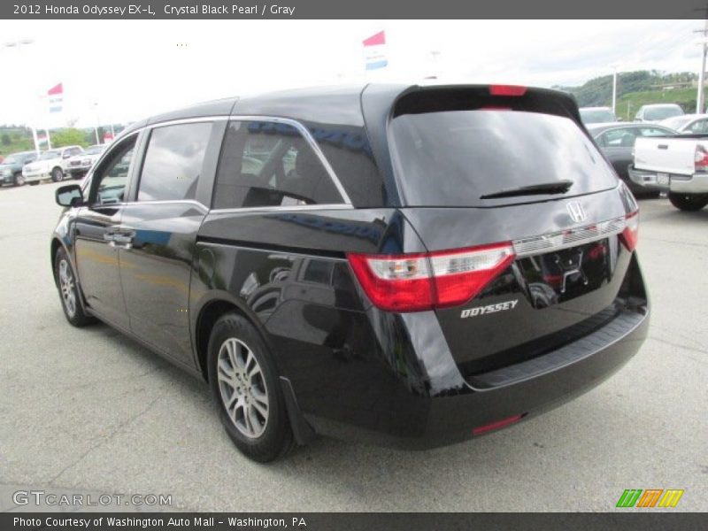 Crystal Black Pearl / Gray 2012 Honda Odyssey EX-L
