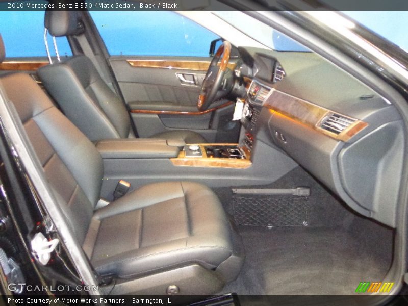 Black / Black 2010 Mercedes-Benz E 350 4Matic Sedan