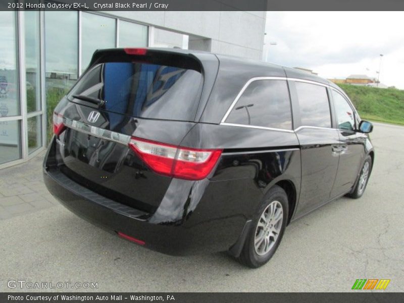 Crystal Black Pearl / Gray 2012 Honda Odyssey EX-L