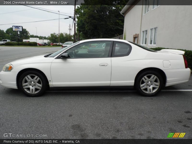 White / Gray 2006 Chevrolet Monte Carlo LT