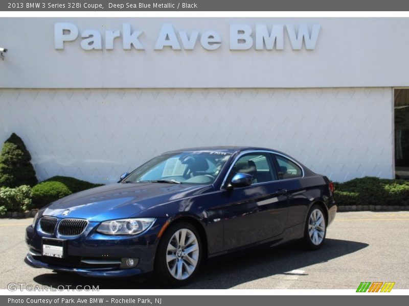 Deep Sea Blue Metallic / Black 2013 BMW 3 Series 328i Coupe