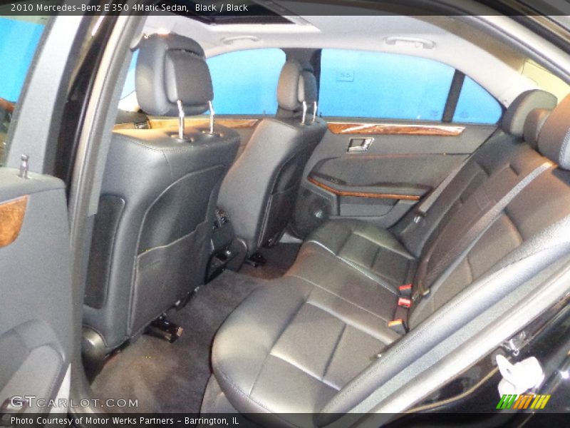 Black / Black 2010 Mercedes-Benz E 350 4Matic Sedan